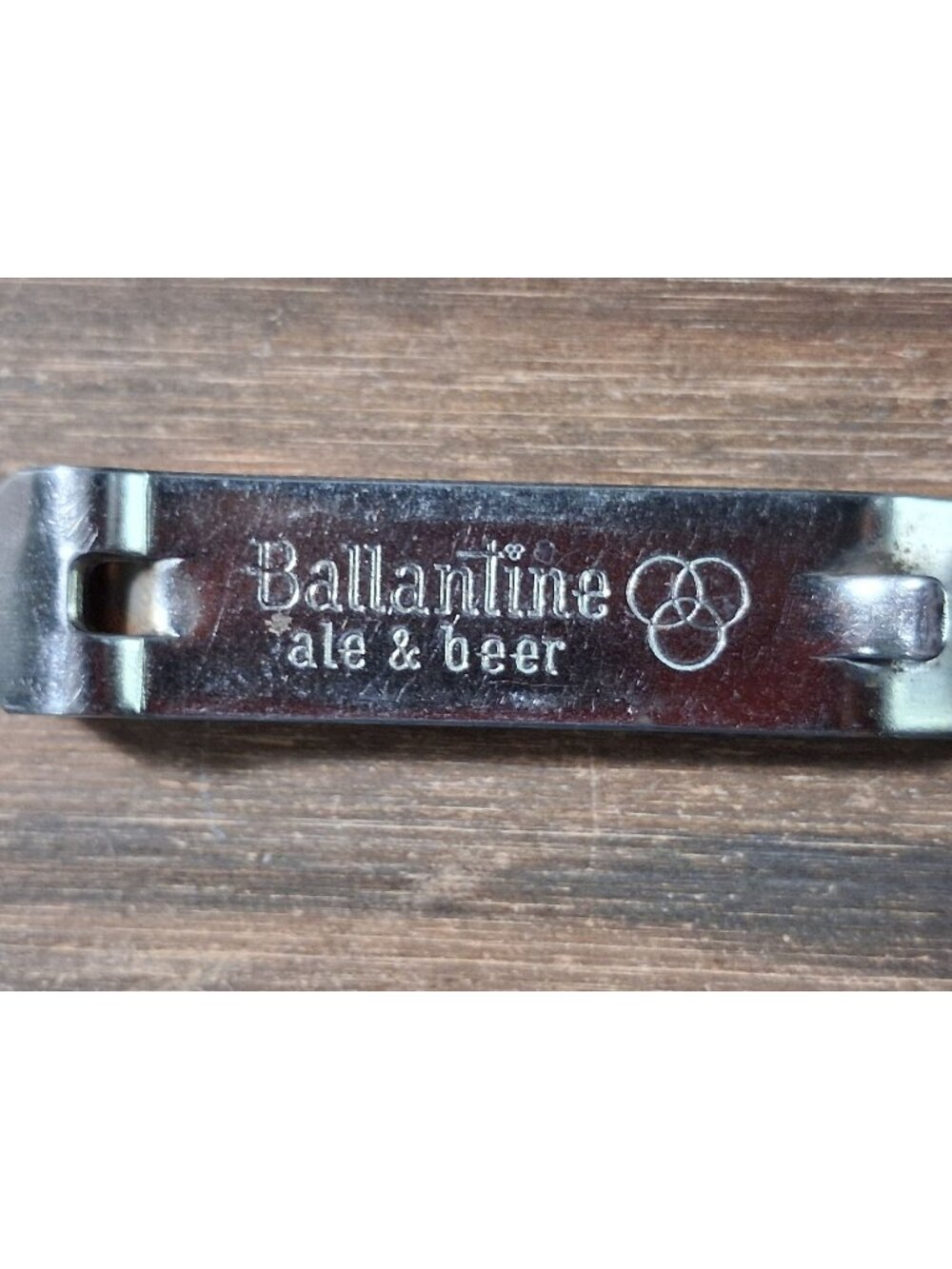 Vintage Ballantine Ale & Beer Church Key Silver Tone Vaughan Bottle Opener